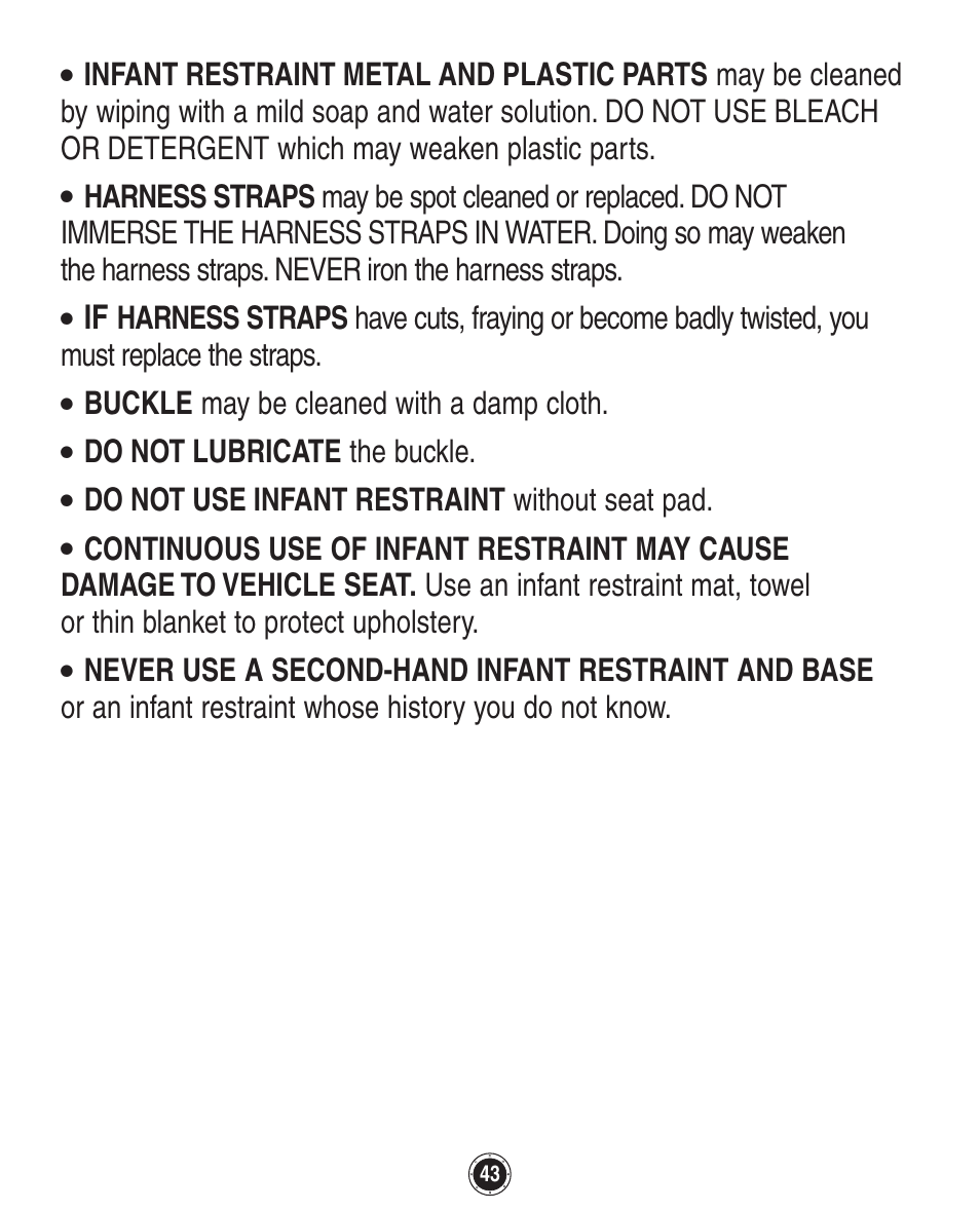 Graco SafeSeat Birkshire 8A12BKR User Manual | Page 43 / 88