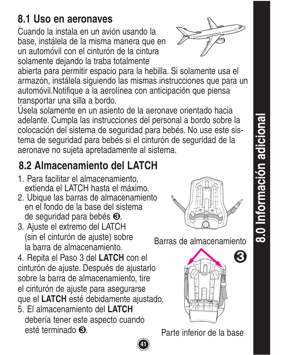 0 in fo rm ac ió n ad ic io na l | Graco SafeSeat Birkshire 8A12BKR User Manual | Page 85 / 88