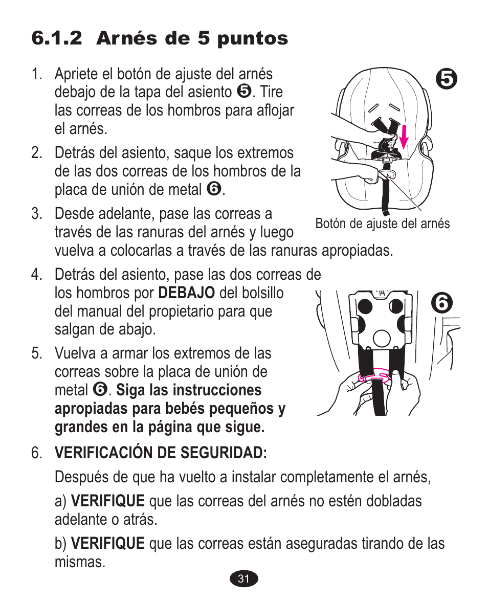 2 arnés de 5 puntos | Graco Alano FlipIt 1760447 User Manual | Page 119 / 136