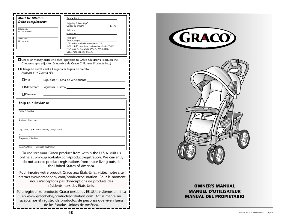 Graco ISPA001AE User Manual | 48 pages