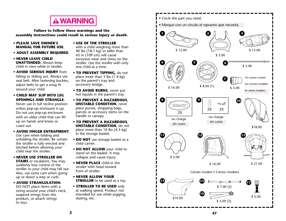 Graco ISPA001AE User Manual | Page 47 / 48