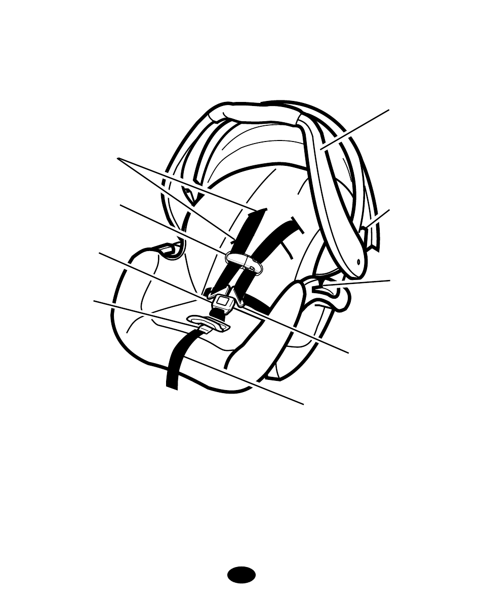 2 5-point harness model, Front view: 5-point harness | Graco 7498 User Manual | Page 51 / 132