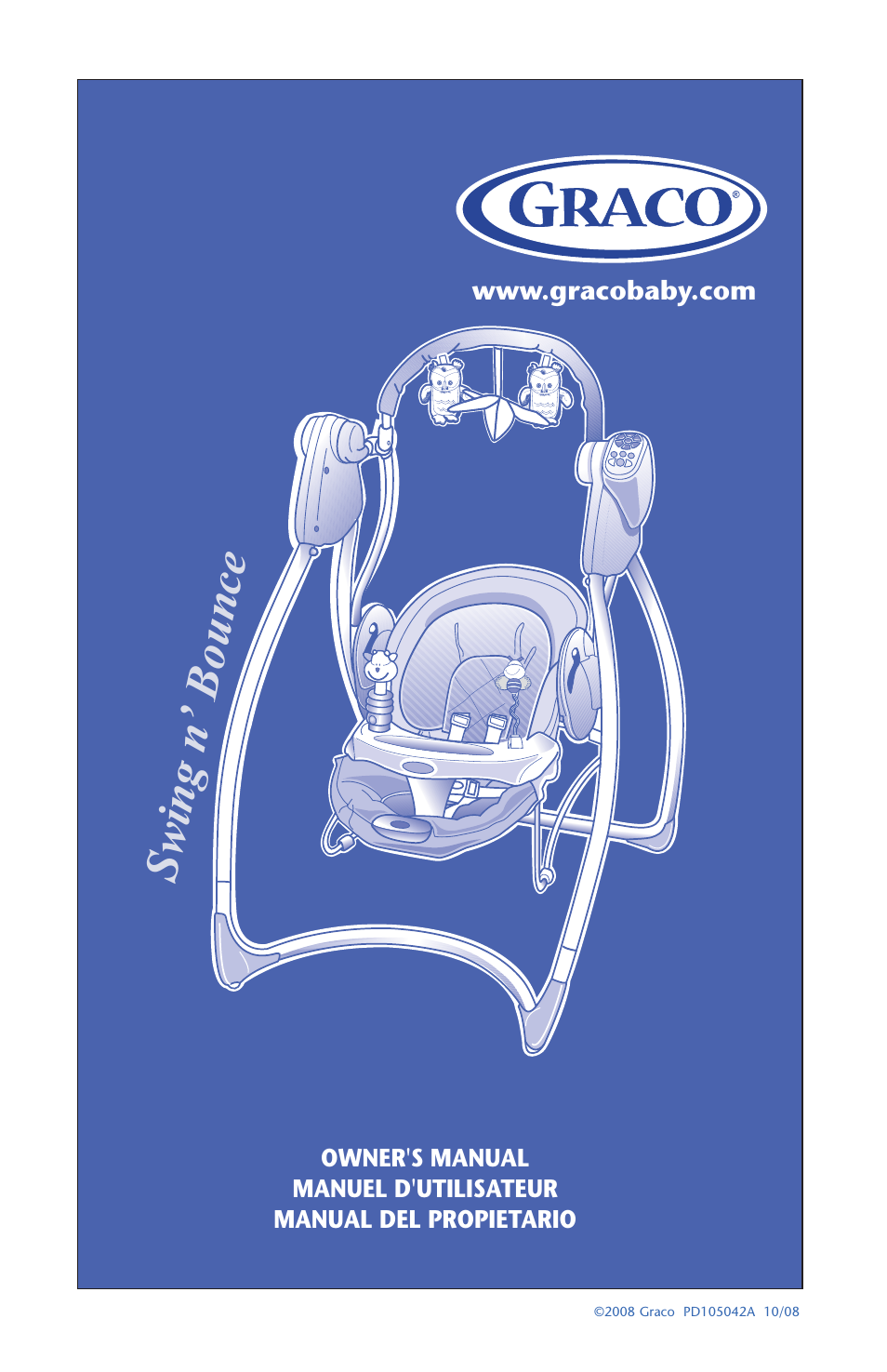 Graco Swing 'N Bounce 1764336 User Manual | 52 pages