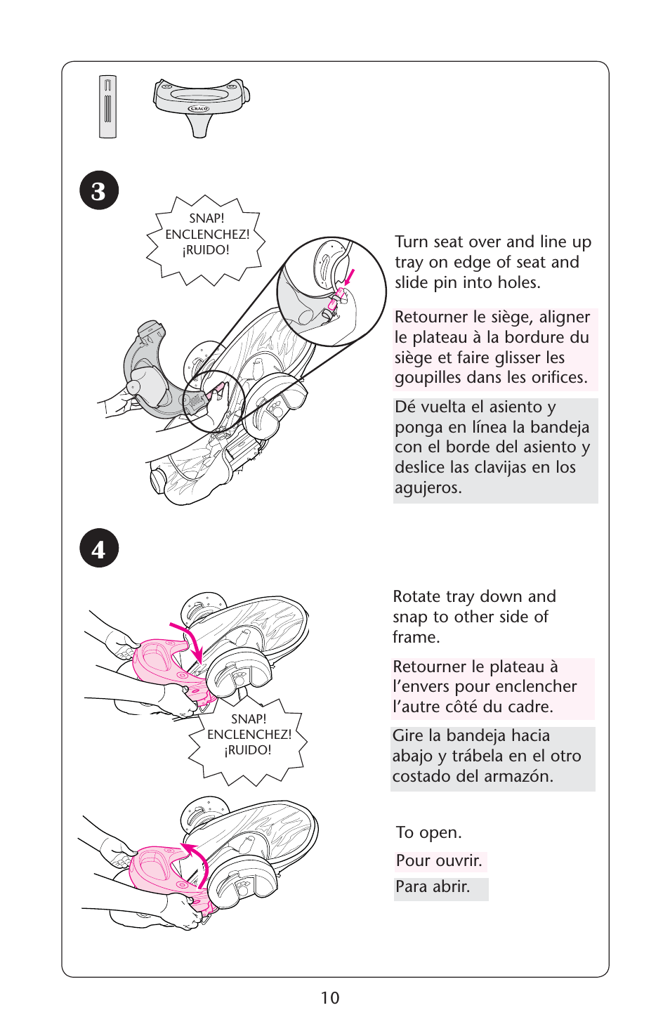 Graco Swing 'N Bounce 1764336 User Manual | Page 10 / 52