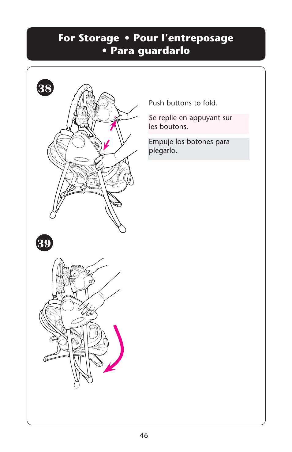 Or s | Graco Swing 'N Bounce 1764336 User Manual | Page 46 / 52