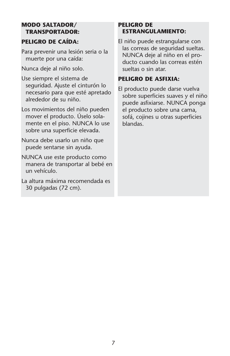 Graco Swing 'N Bounce 1764336 User Manual | Page 7 / 52