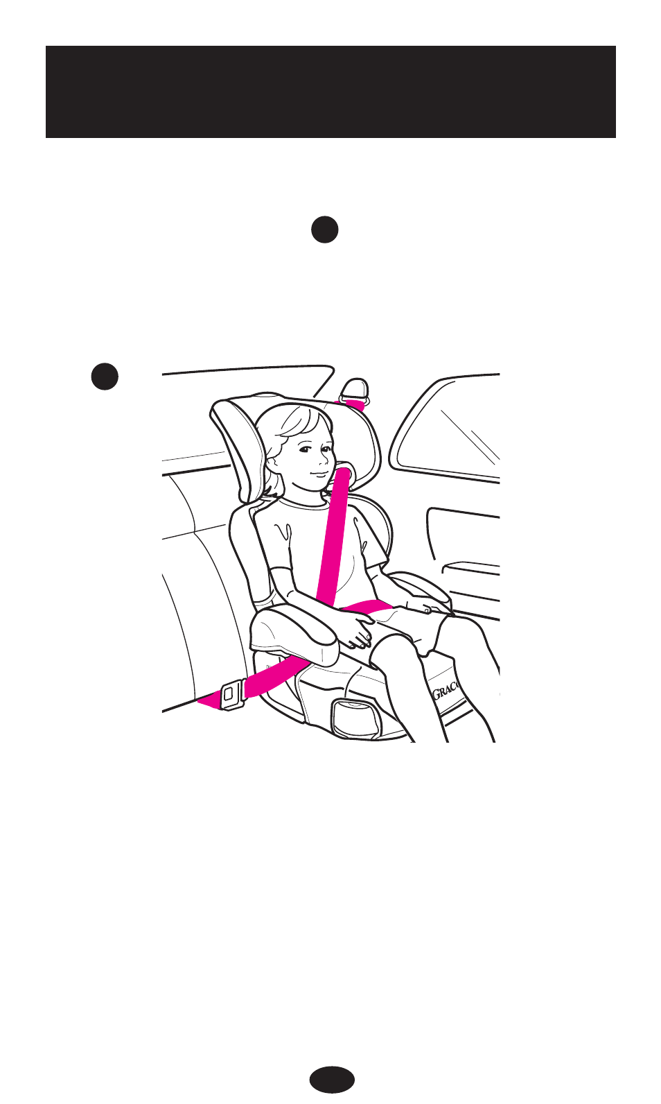 Securing your child in vehicle | Graco 8498 User Manual | Page 25 / 76