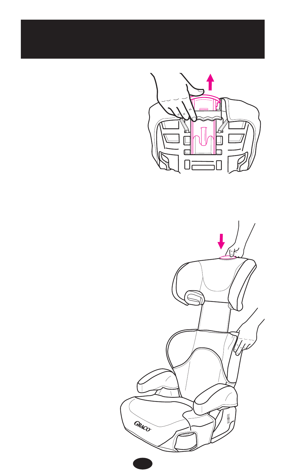 Adjusting the head support | Graco 8498 User Manual | Page 28 / 76