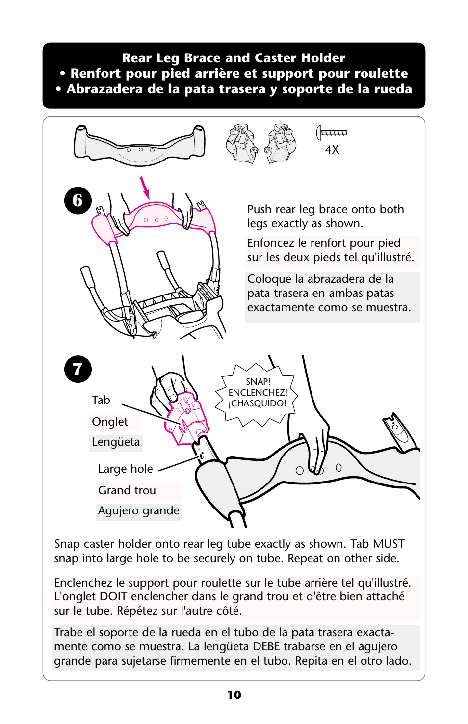 Graco HARMONY High Chair User Manual | Page 10 / 32