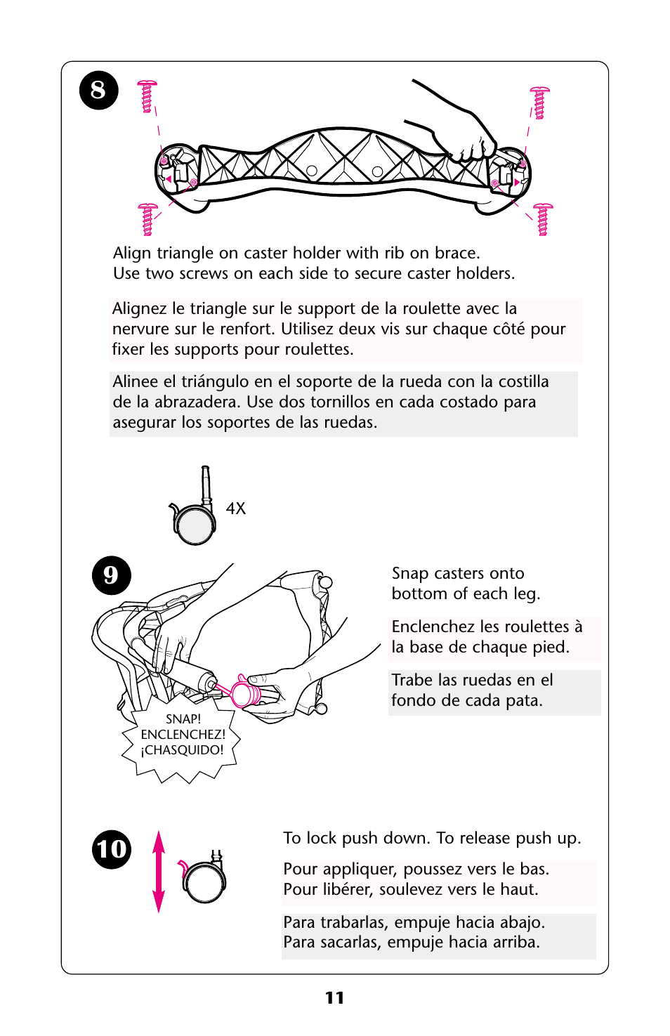 Graco HARMONY High Chair User Manual | Page 11 / 32