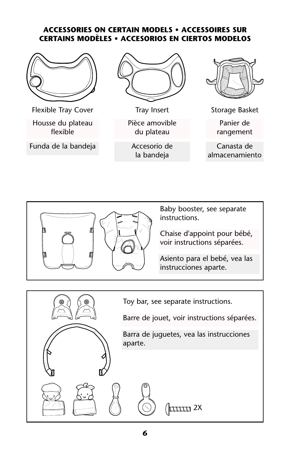 Graco HARMONY High Chair User Manual | Page 6 / 32