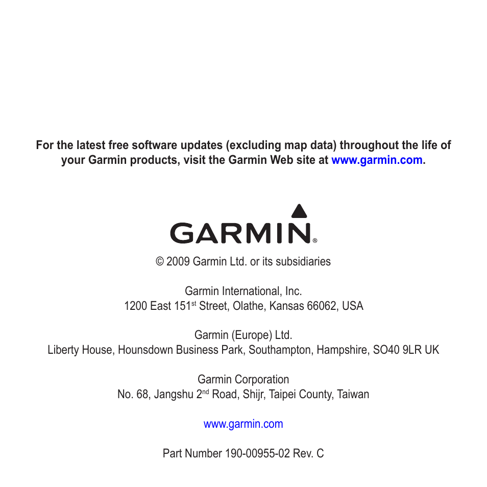 Garmin nuvi 785 User Manual | Page 12 / 12