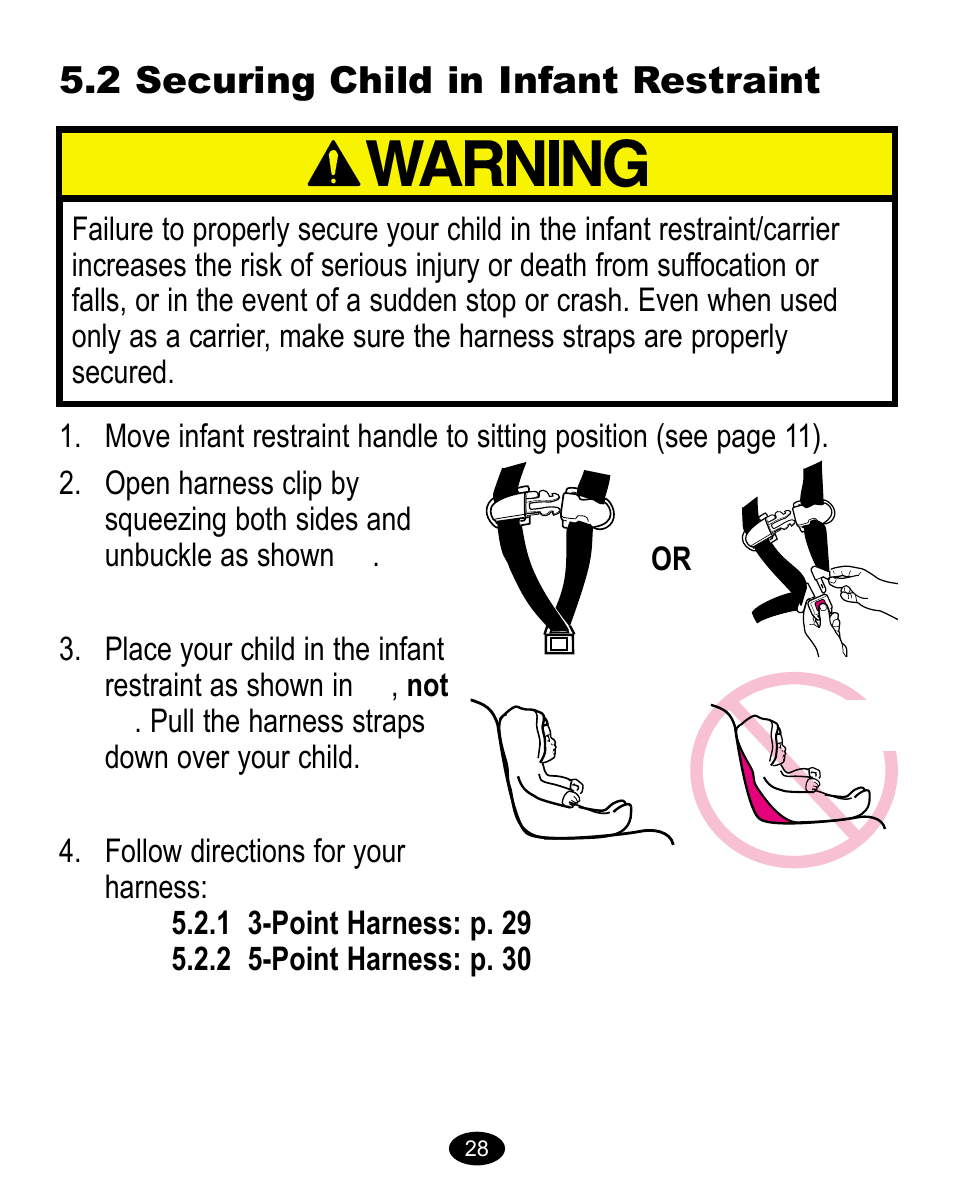 Graco Baby Carrier User Manual | Page 28 / 82