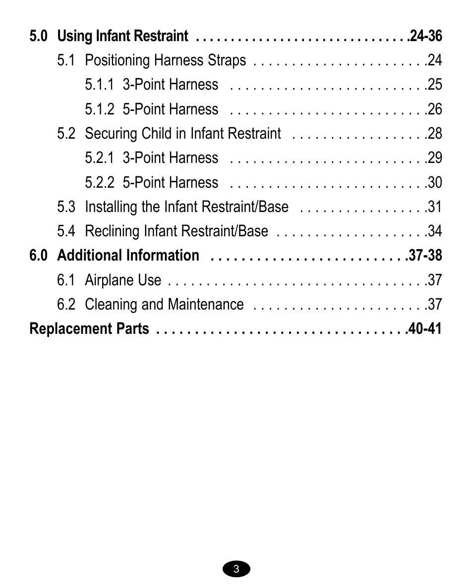 Graco Baby Carrier User Manual | Page 3 / 82