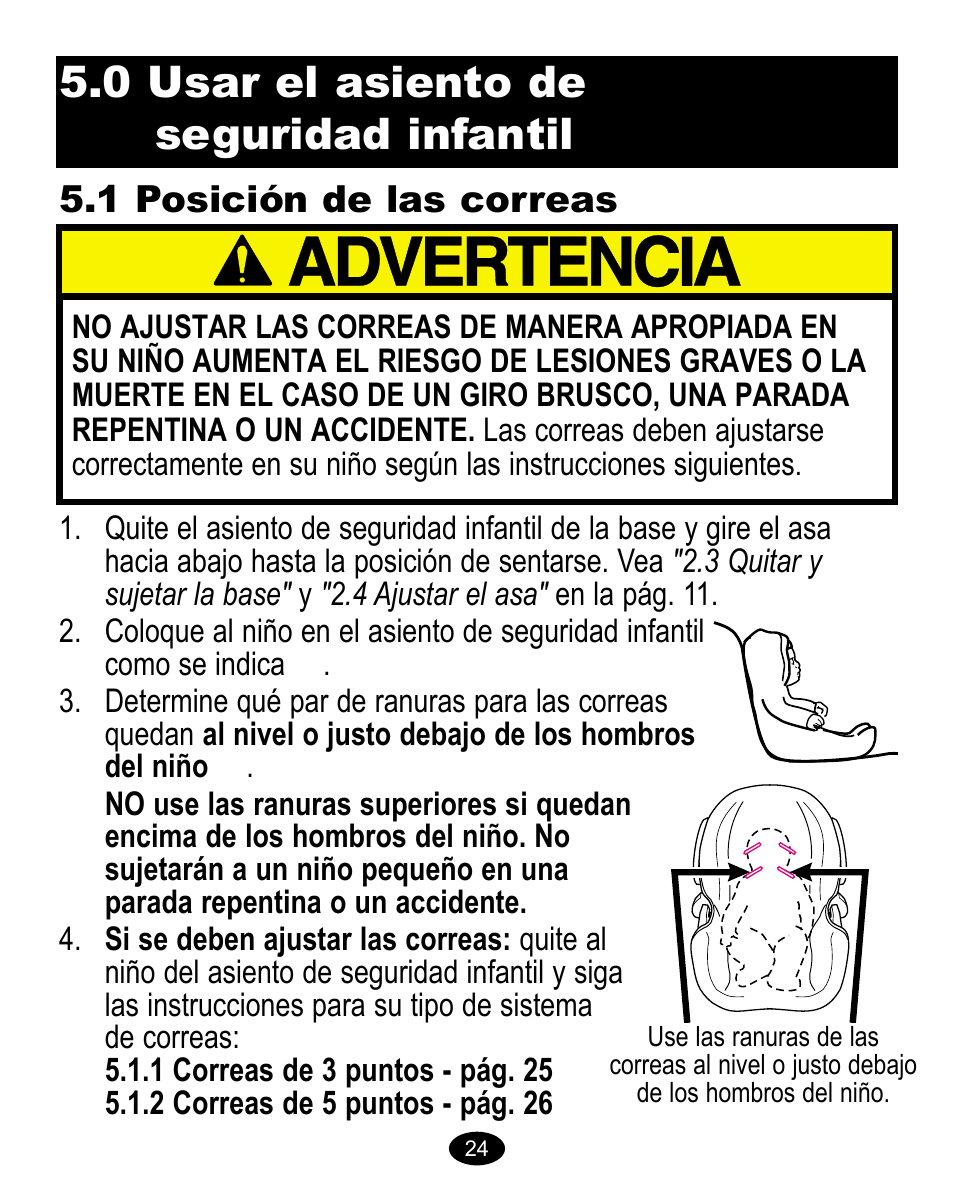 0 usar el asiento de seguridad infantil | Graco Baby Carrier User Manual | Page 65 / 82