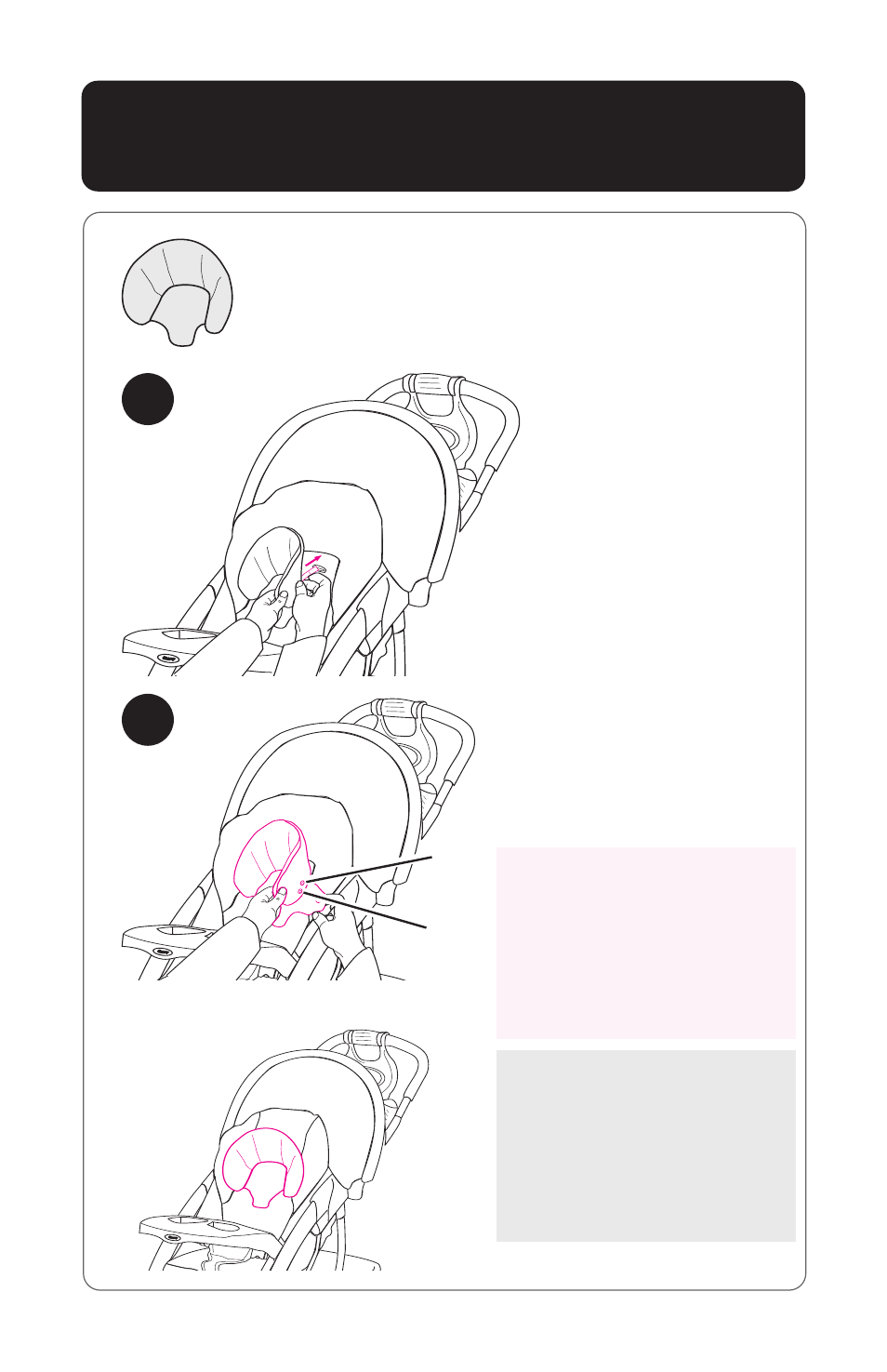 Head support • appui-tête • soporte para la cabeza | Graco ISPA204AA User Manual | Page 27 / 40
