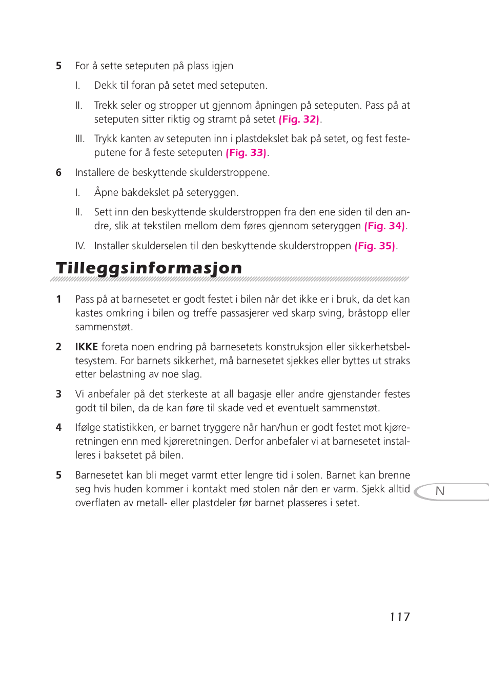Tilleggsinformasjon | Graco 8H98 User Manual | Page 117 / 140