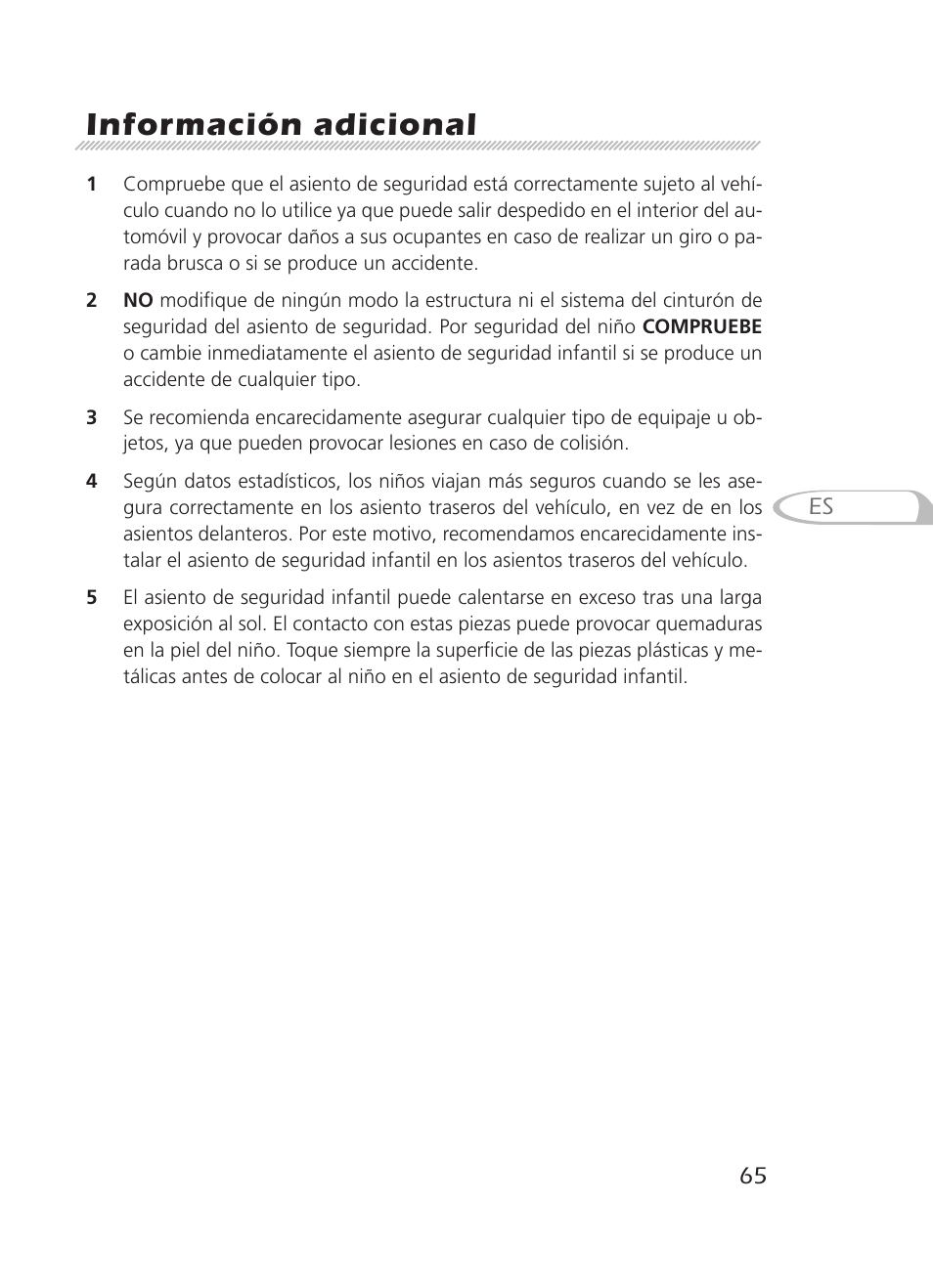 Información adicional | Graco 8H98 User Manual | Page 65 / 140