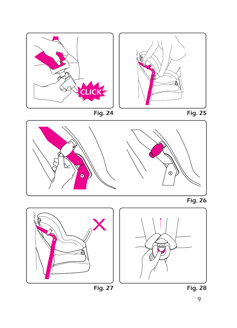 Click | Graco 8H98 User Manual | Page 9 / 140