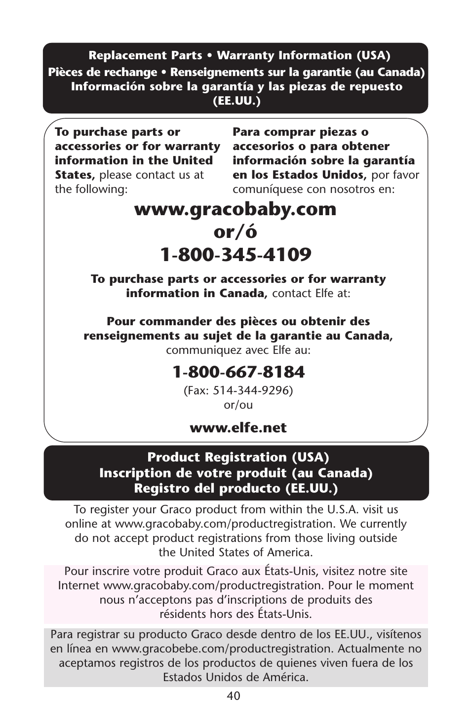 Graco ISPS041AA User Manual | Page 40 / 40