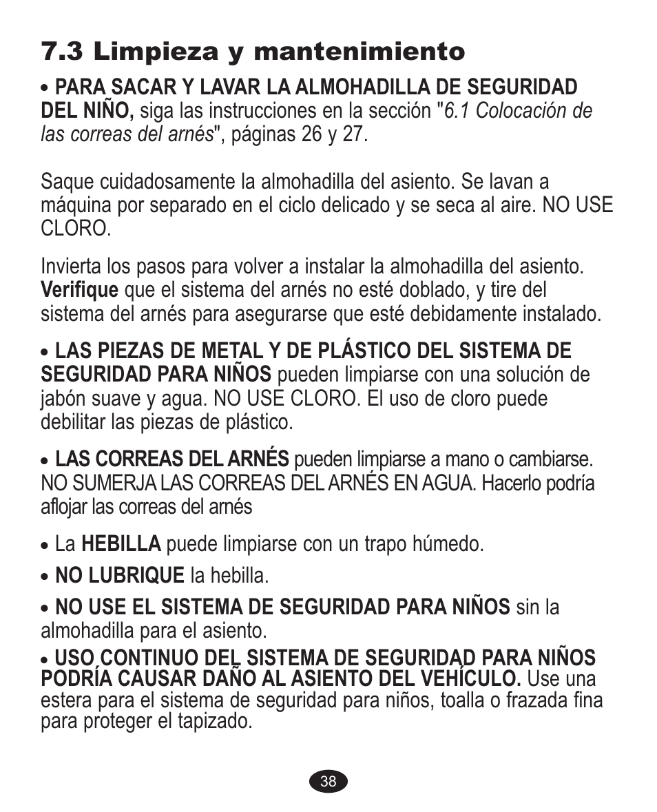 3 limpieza y mantenimiento | Graco 32 User Manual | Page 98 / 100