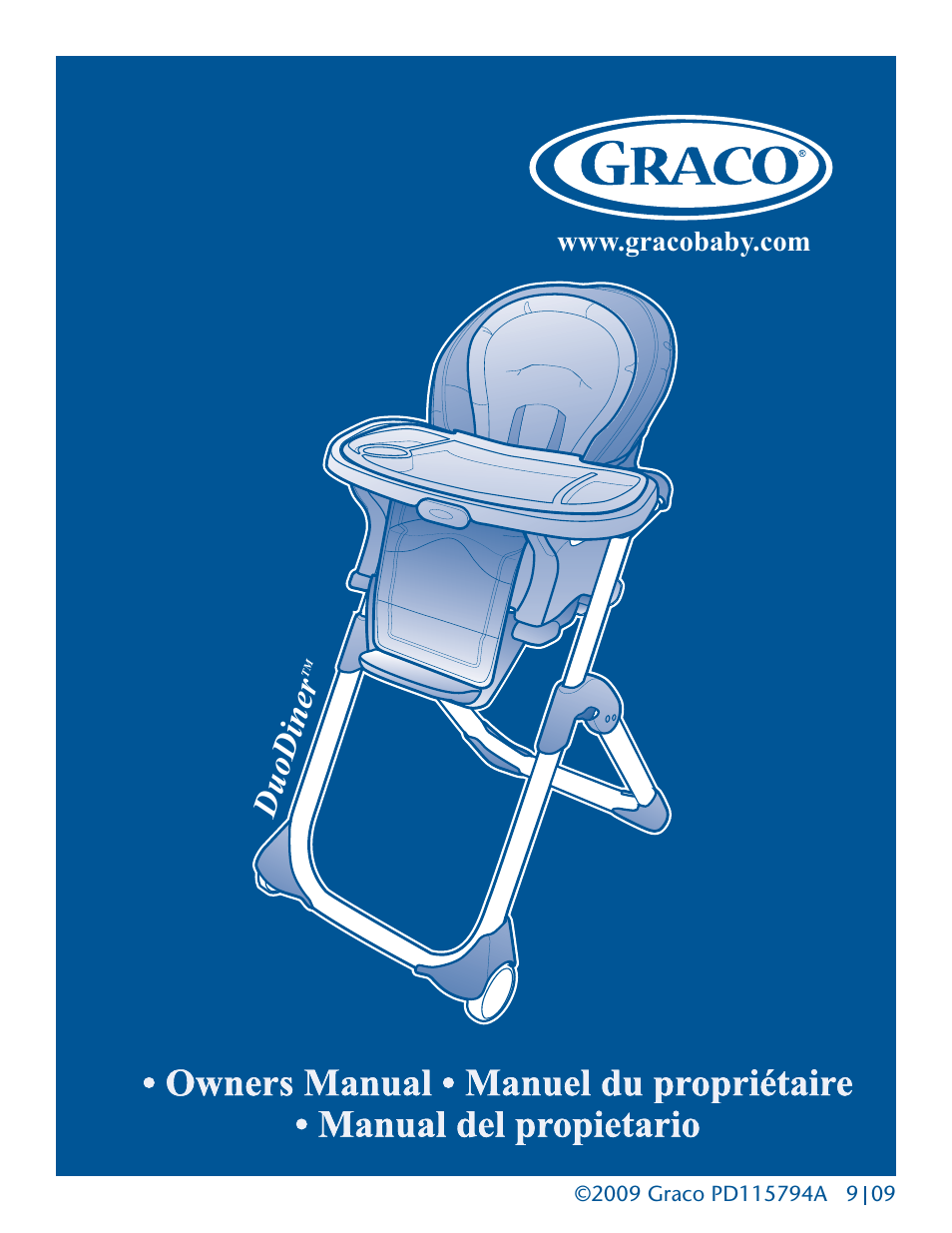 Graco DuoDiner 1762131 User Manual | 24 pages