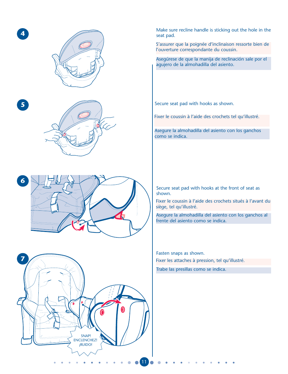 Graco DuoDiner 1762131 User Manual | Page 11 / 24