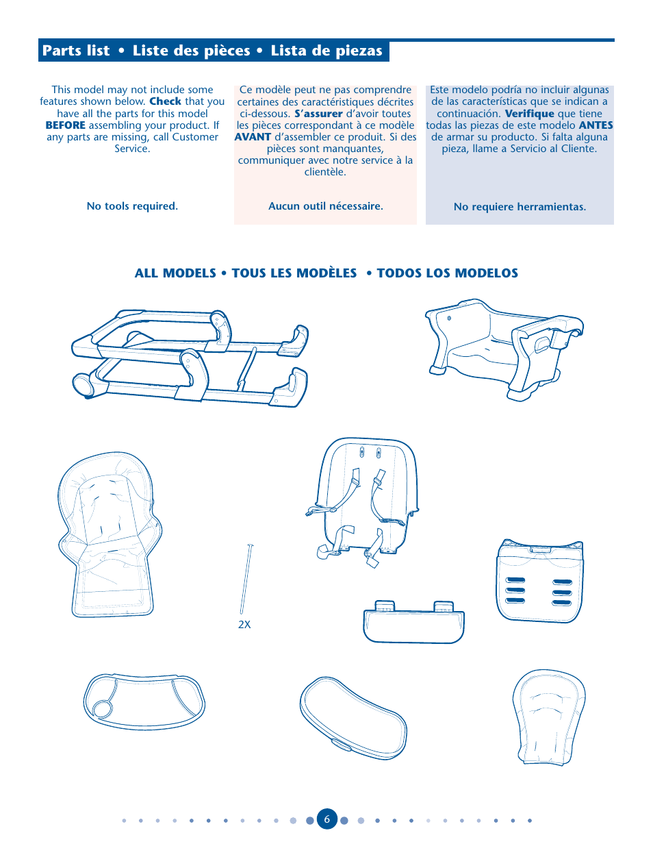 0arts | Graco DuoDiner 1762131 User Manual | Page 6 / 24