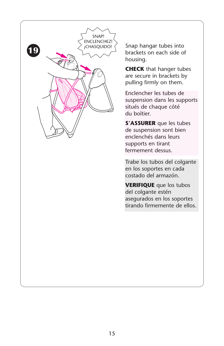 Graco Baby Einstein ISPS037AB 11/05 User Manual | Page 15 / 44