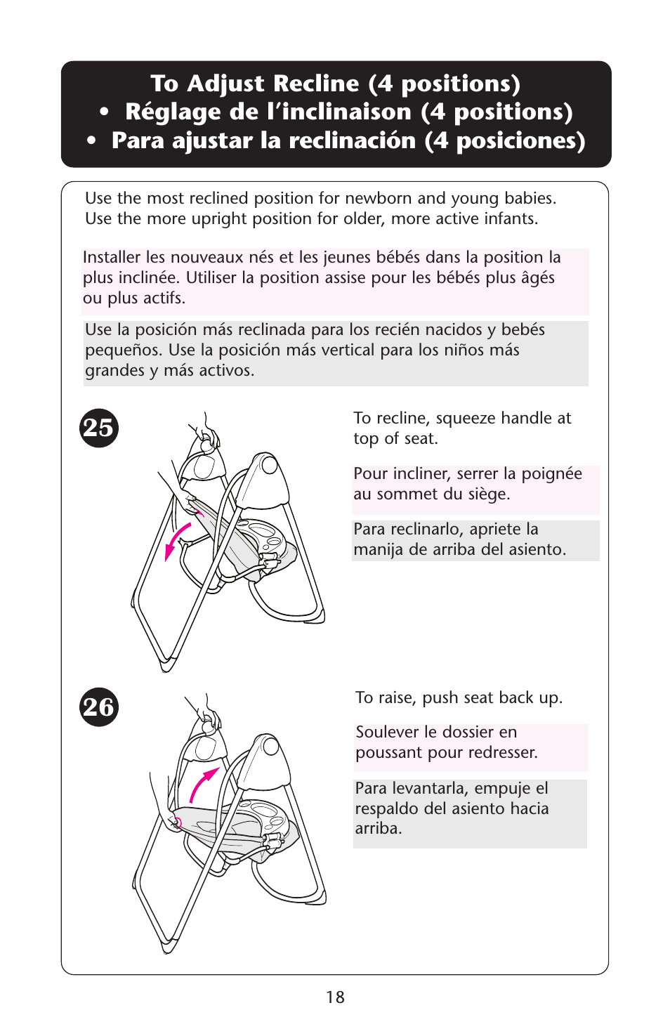 Graco Baby Einstein ISPS037AB 11/05 User Manual | Page 18 / 44