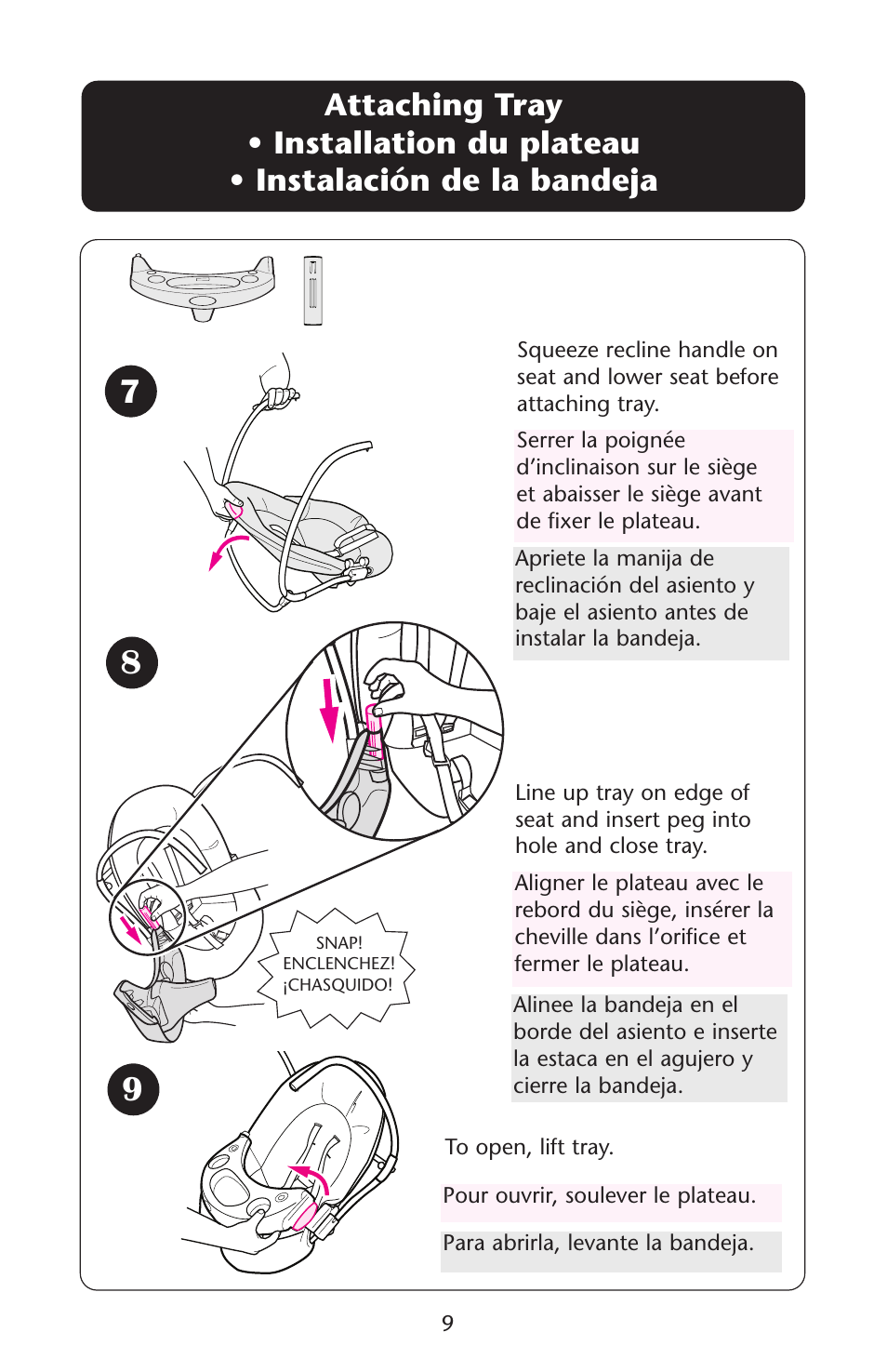 Graco Baby Einstein ISPS037AB 11/05 User Manual | Page 9 / 44