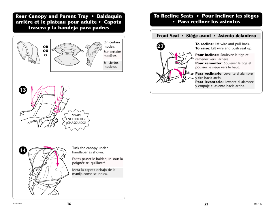 Graco 7934 User Manual | Page 21 / 36