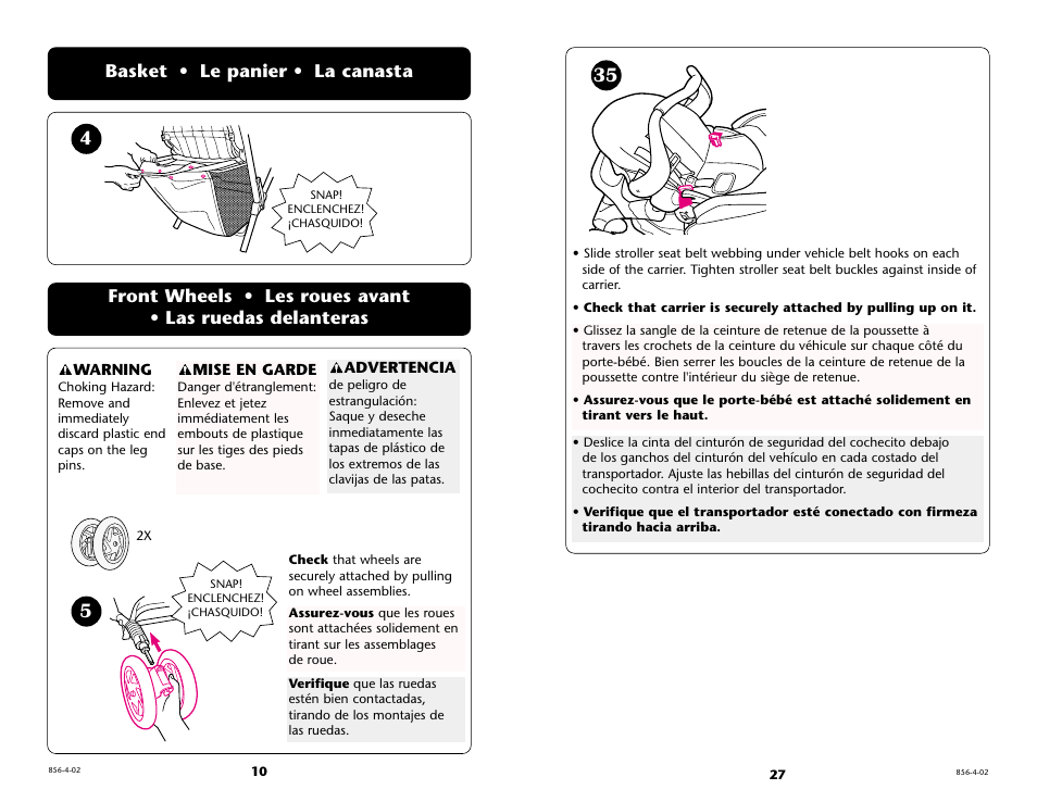 Graco 7934 User Manual | Page 27 / 36