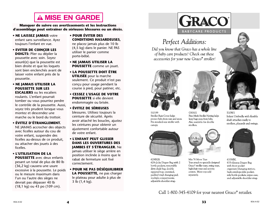 Graco 7934 User Manual | Page 33 / 36