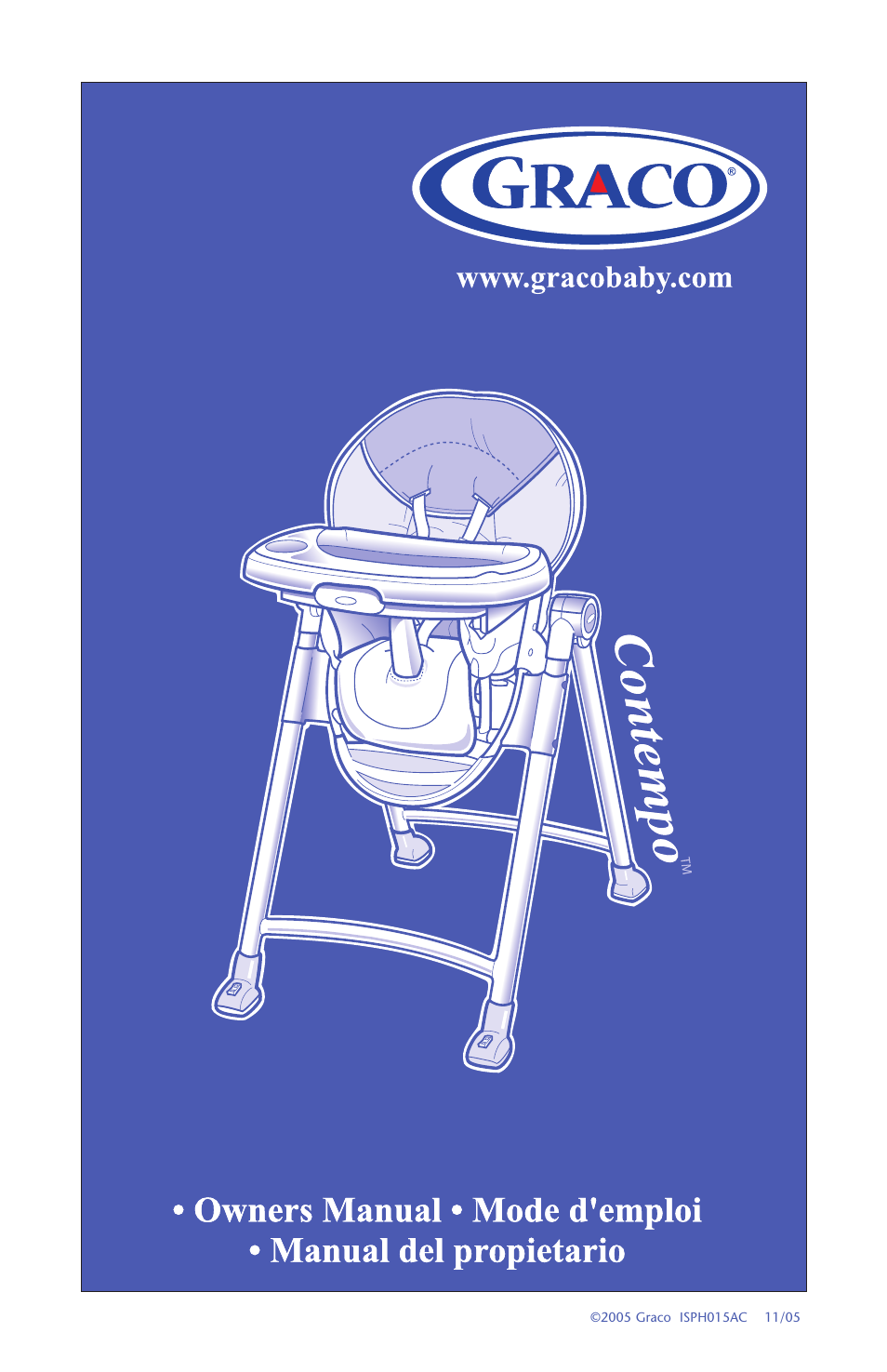 Graco CONTEMPO ISPH015AC User Manual | 24 pages