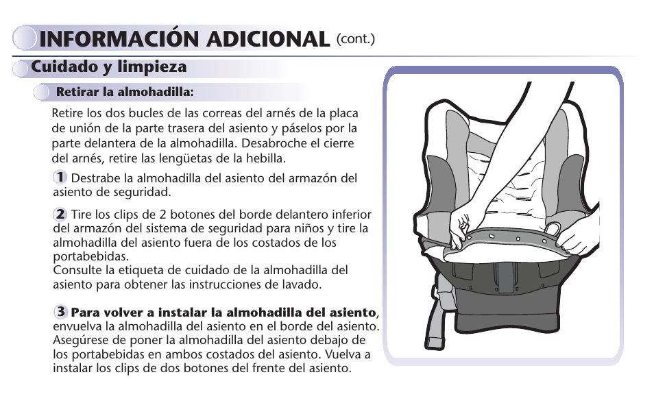 Información adicional | Graco MY RIDE 65 User Manual | Page 102 / 104