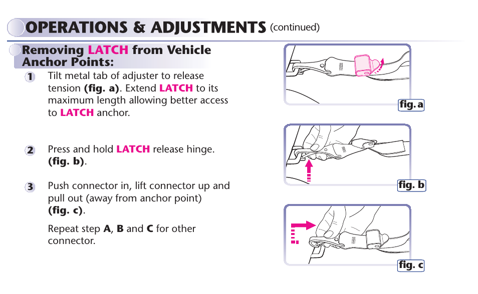 Graco MY RIDE 65 User Manual | Page 36 / 104