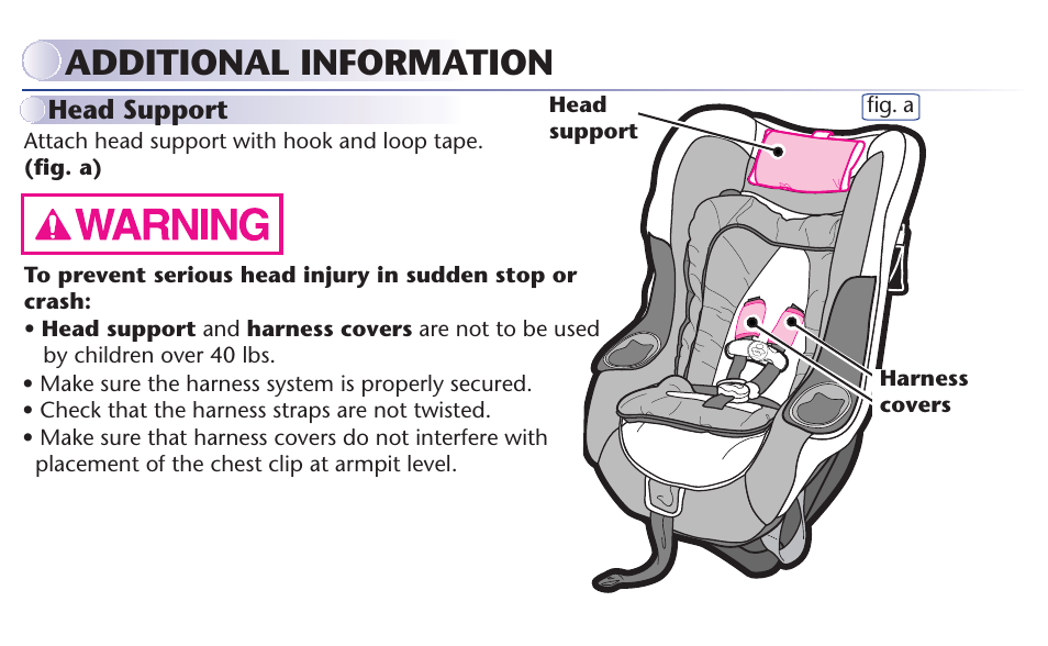 Additional information | Graco MY RIDE 65 User Manual | Page 49 / 104
