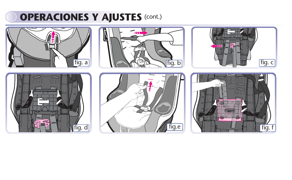 Operaciones y ajustes | Graco MY RIDE 65 User Manual | Page 85 / 104