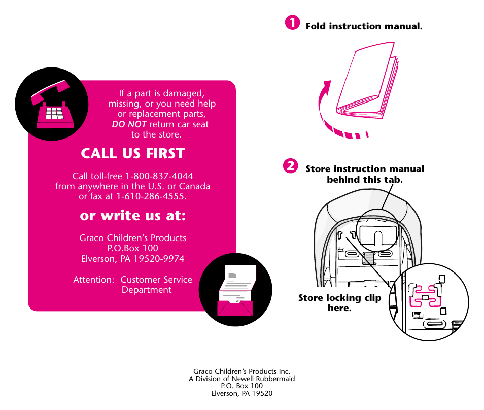 Call us first, Or write us at | Graco ISPC001BA User Manual | Page 40 / 80