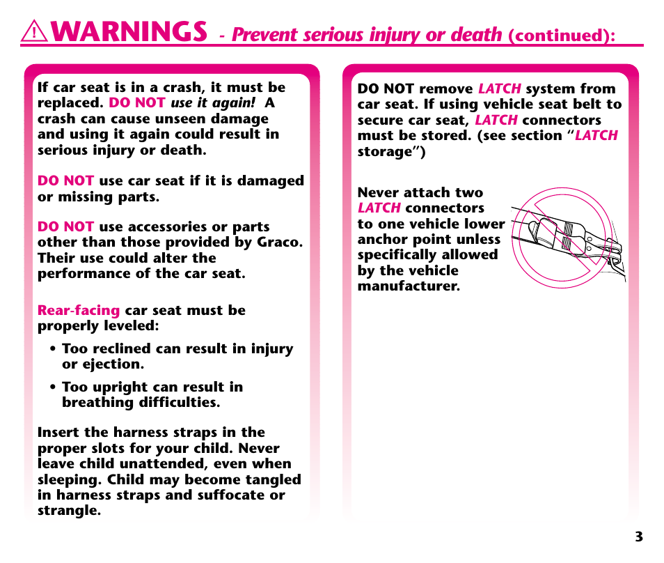 Warnings, Prevent serious injury or death | Graco ISPC001BA User Manual | Page 5 / 80