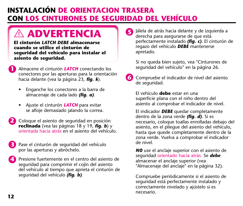 Advertencia | Graco ISPC001BA User Manual | Page 54 / 80