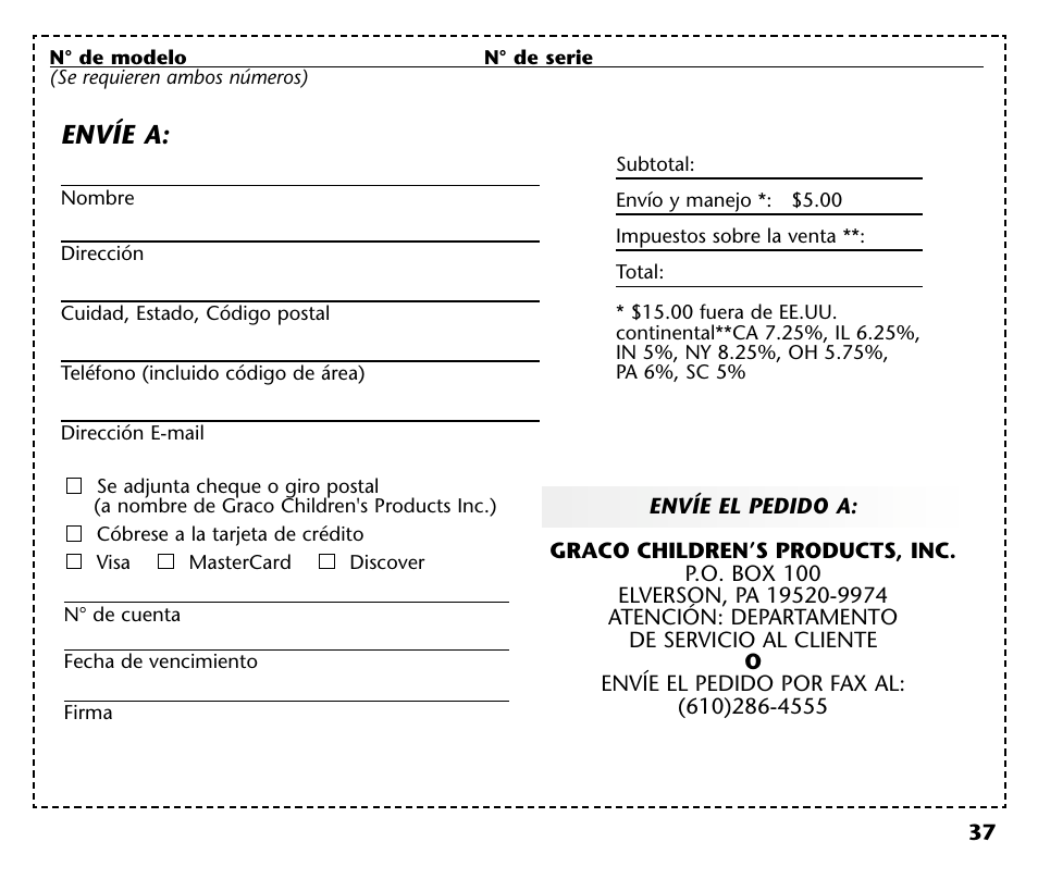 Envíe a | Graco ISPC001BA User Manual | Page 79 / 80