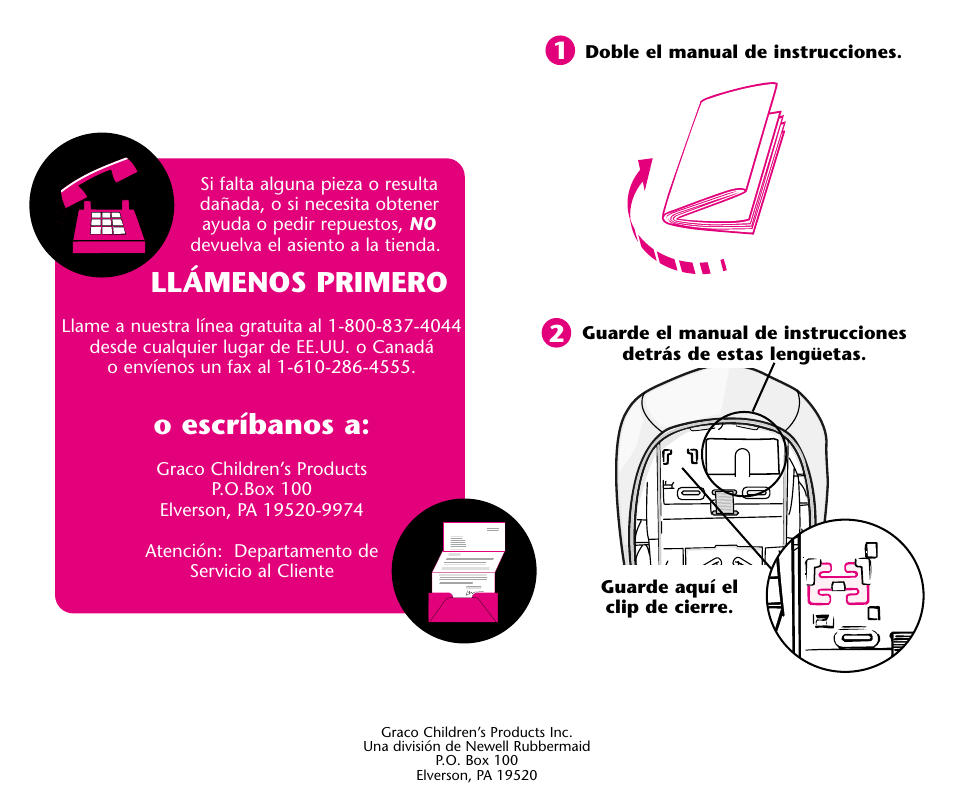 Llámenos primero, O escríbanos a | Graco ISPC001BA User Manual | Page 80 / 80