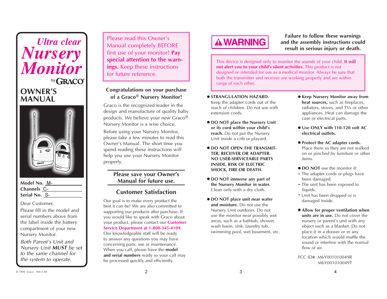 Graco Ultra Clear 2700 User Manual | 4 pages