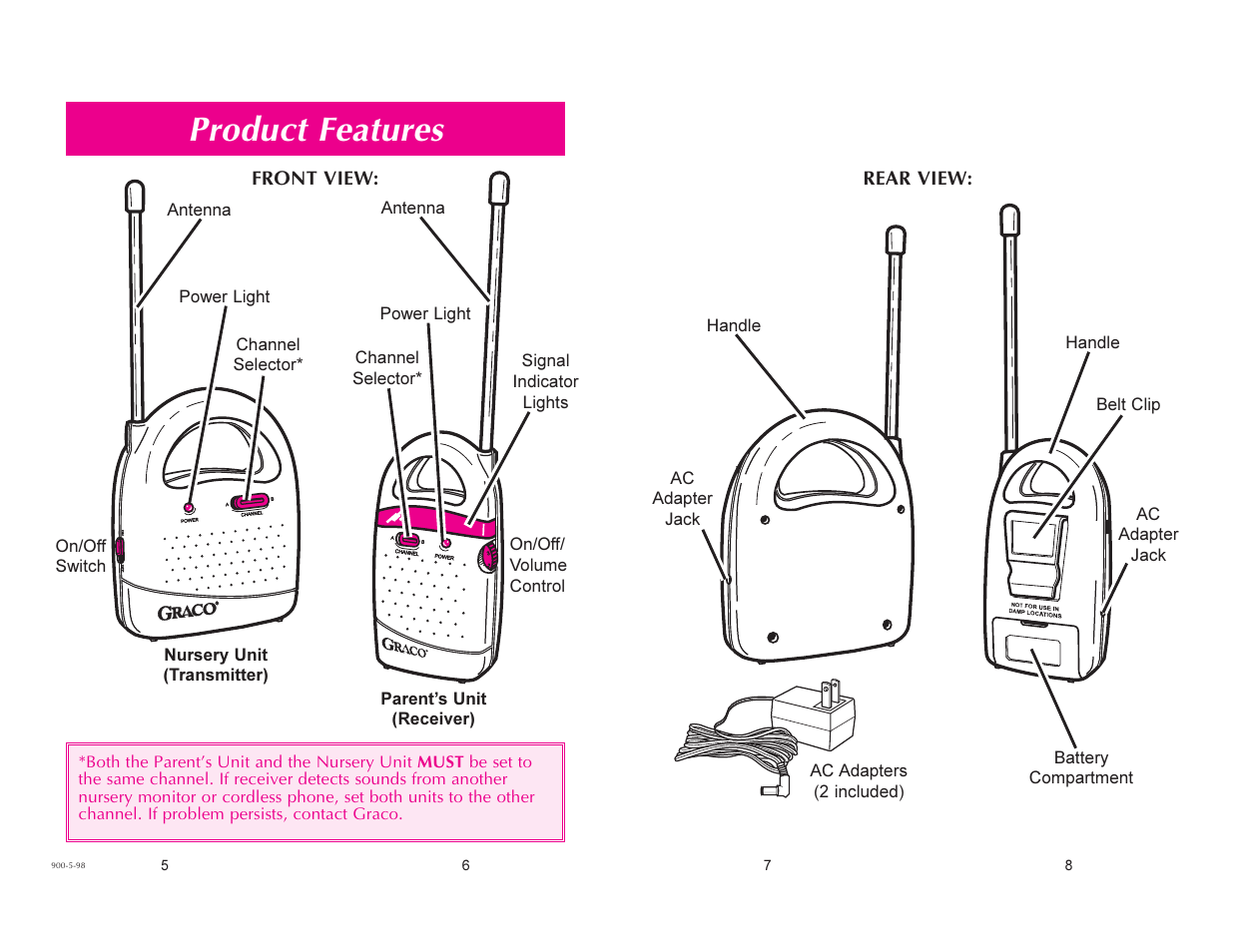 Product features | Graco Ultra Clear 2700 User Manual | Page 2 / 4