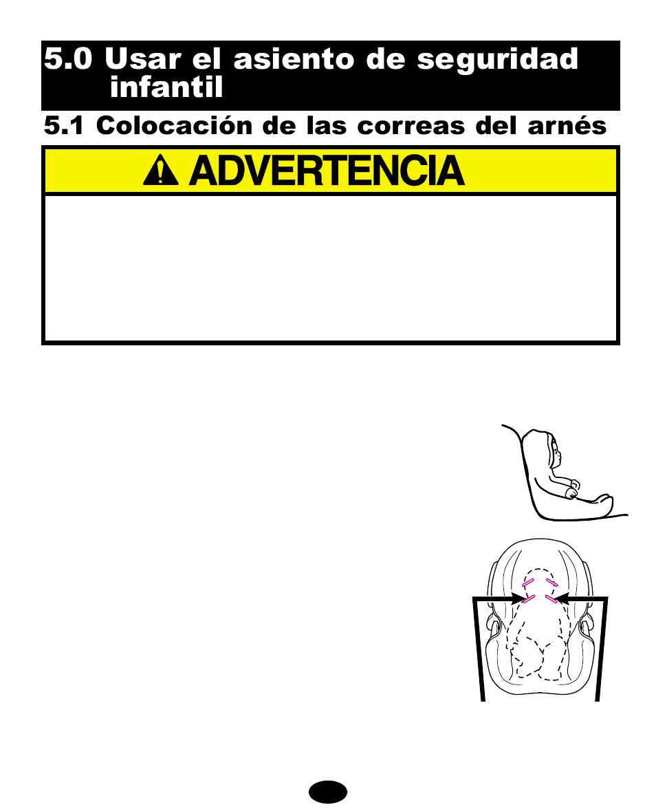 0 usar el asiento de seguridad infantil, 1 colocación de las correas del arnés | Graco 446-4-02 User Manual | Page 101 / 120