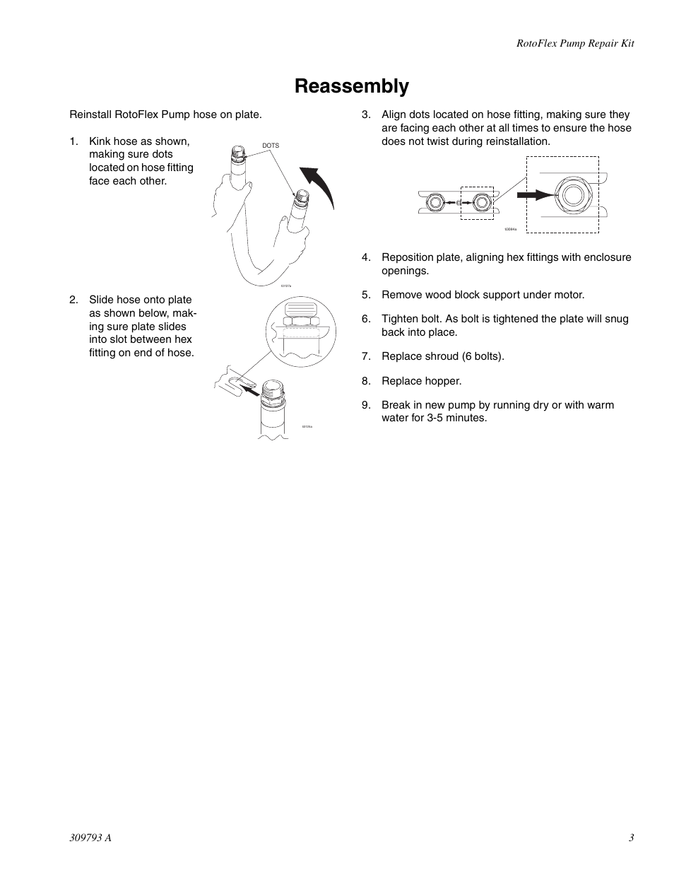 Reassembly | Graco ROTOFLEX 309793 A User Manual | Page 3 / 4