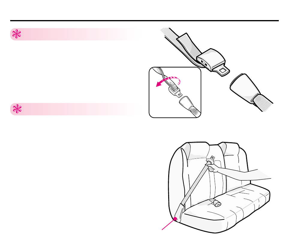 Vehicle seat belts | Graco ISPC008BA 08/02 User Manual | Page 30 / 80