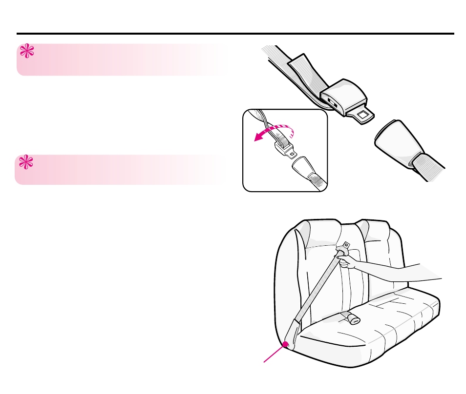 Cinturones de seguridad del vehículo | Graco ISPC008BA 08/02 User Manual | Page 70 / 80